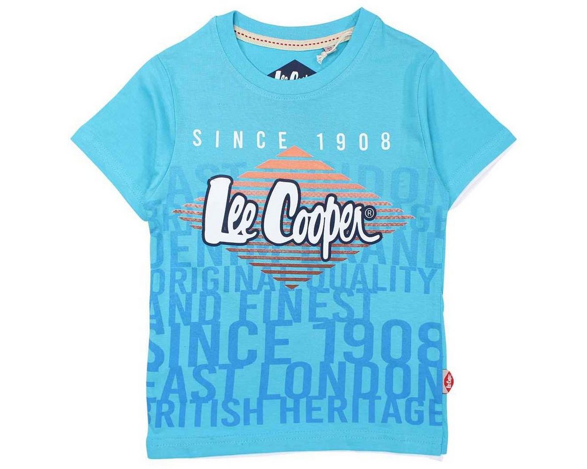 Lee Cooper Print-Shirt Lee Cooper Kinder Jungen T-Shirt Kurzarm Shirt Gr. 104 bis 164, Baumwolle von Lee Cooper