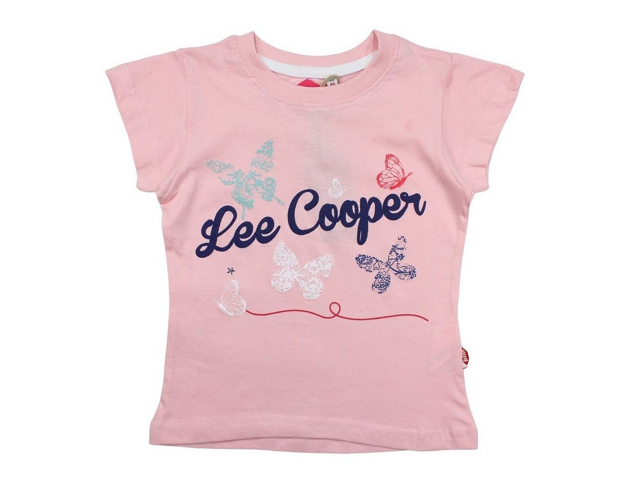 Lee Cooper Print-Shirt Lee Cooper Kinder Mädchen T-Shirt Kurzarm Shirt Gr. 104 bis 164, 100% Baumwolle von Lee Cooper