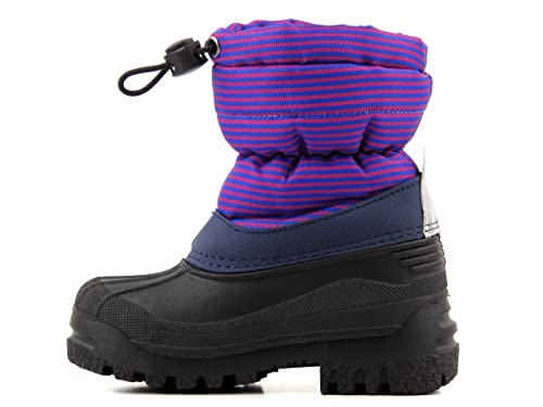 Lee Cooper Schneeschuhe für Kinder Kinderschneestiefel, Kinder-Winterstiefel | Warm, Rutschfeste Sohle, mit Regulation, Violett, 23 von Lee Cooper