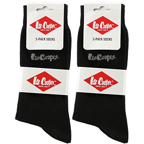 Lee-Cooper Socken 6er-Pack Schwarz Herren (39-42) sicherheitsschuhe arbeitshose workwear von Lee Cooper