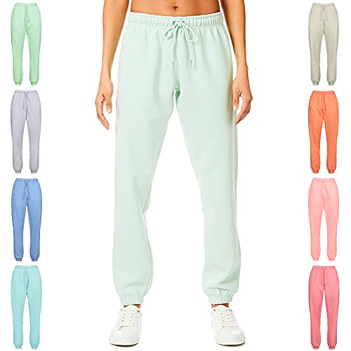 Light & Shade Damen Leichte Und Schattige Damen-jogginghose Mit Weicher Haptik Sweatpants, Nebelhafte Jade, L EU von Light & Shade