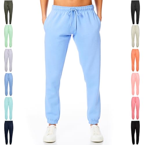 Light and Shade Damen Soft Touch Loungewear Jogginghose Jogger Jogginghose, Blue, L von Light & Shade