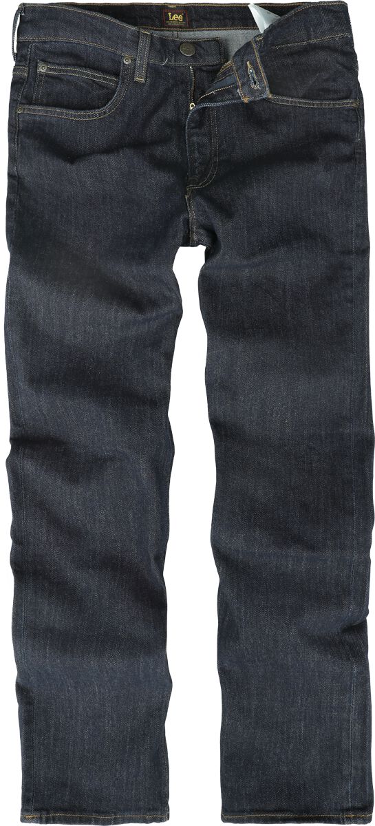 Lee Jeans Brooklyn Straight Rinse Jeans blau in W31L32 von Lee Jeans