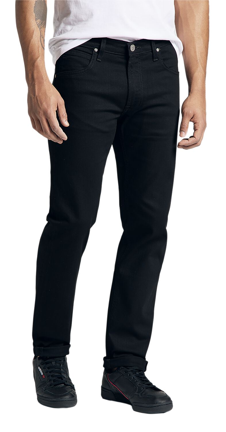 Lee Jeans Daren Zip Fly Regular Straight Fit Clean Black Jeans schwarz in W32L34 von Lee Jeans