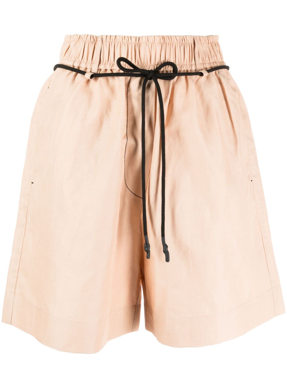 Lee Mathews High-Waist-Shorts mit Gürtel - Orange von Lee Mathews