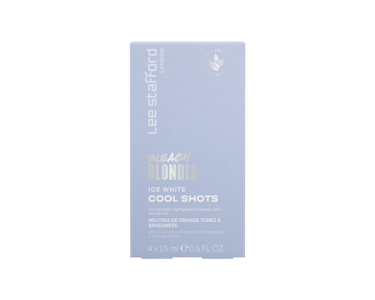 Lee Stafford Haarmaske Lee Stafford Bleach Blondes Ice White Cool Shots 4x15ml von Lee Stafford