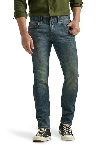 LEE Herren Performance Series Extreme Motion Slim Straight Leg Jeans - Blau - 34W / 29L von Lee Uniforms