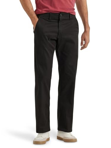 Lee Herren Jeans Flat Front Straight XM, Regular Fit, Straight Leg, Black, 40W / 30L von Lee