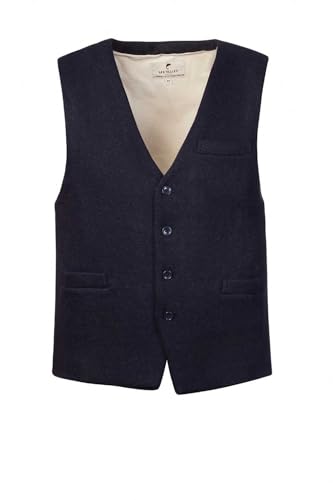 Lee Valley, Ireland Inch Wool Tweed Vest for Men Lined with 100% Cotton, Marineblau, XX-Large von Lee Valley, Ireland