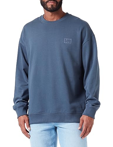 Lee Herren Core Loose Sweatshirt, Blau, M EU von Lee