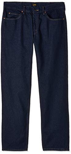 LEE Herren Regular Fit Straight Leg Jeans - Blau - 32W / 34L von Lee