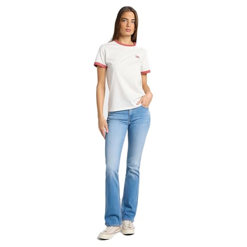 Lee Damen Breese Boot Jeans, Mid Shine, 27W / 33L EU von Lee