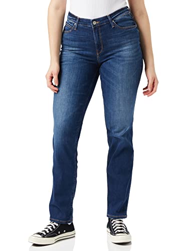 Lee Damen Marion Straight Jeans, Blau (night Sky), 26W / 31L von Lee