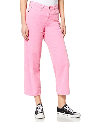 Lee Damen 5 Pocket Wide Leg Corduroy Hose, Rosa (Cameo PINK 94), 27W/31L von Lee