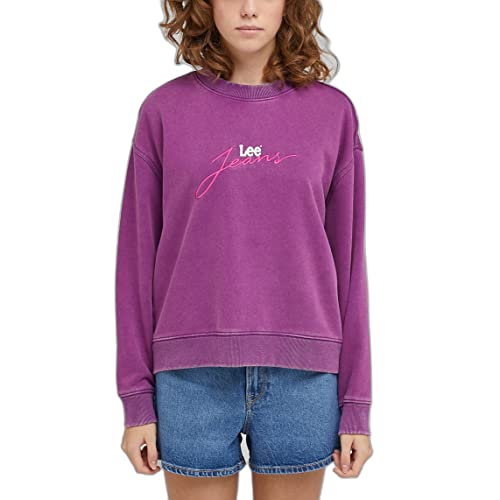 Lee Damen Acid Sweatshirt, Lila, S von Lee