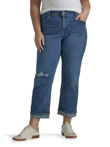 Lee Damen Boyfriend Übergröße Jeans, Standout Dx, 48 Plus von Lee