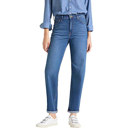 Lee Damen Brede pijpen Straight Jeans, Bleu (Mid Bellevue Gx), 29W / 33L EU von Lee