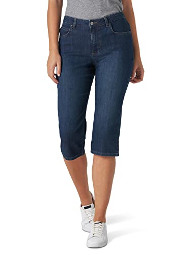 Lee Damen Capri lockerer Passform Jeans, Geheimnisvoll, 42 von Lee