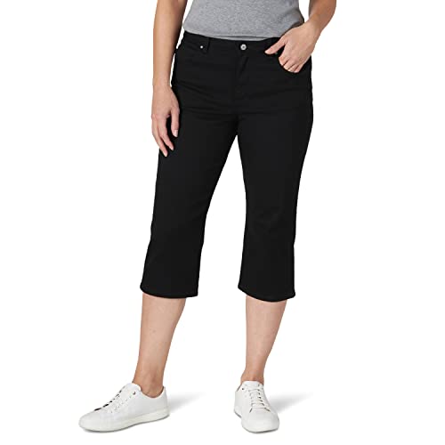 Lee Damen Caprihose mit lockerer Passform - Schwarz - 46 von Lee