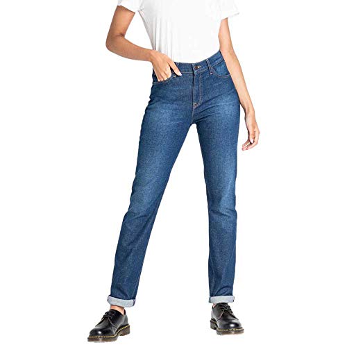 Lee Damen Carol Droit Straight Jeans, Blau (Dark Garner Uv), W30/L31 von Lee