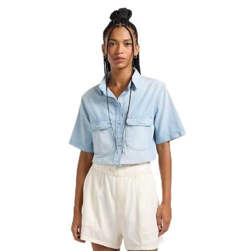 Lee Damen Chambray Utility Shirt, Endless Light, M EU von Lee