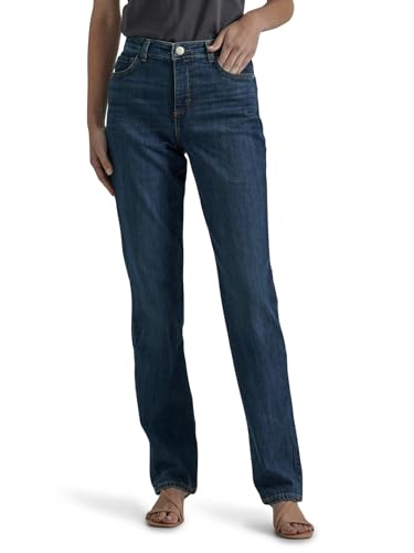 Lee Damen Classic Fit Monroe Straight Leg Jeans - Blau - 44 Lange von Lee