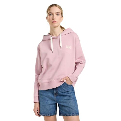 Lee Damen Essential Hoodie Sweatshirt, Soft Mauve, L EU von Lee