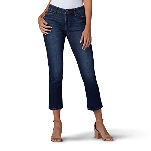 Lee Damen Flex Motion Regular Fit 5 Pocket Capri Jeans, Bewitched, 50 von Lee