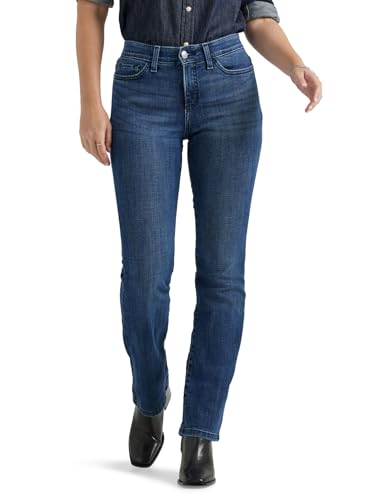 Lee Damen Flex Motion Regular Fit Bootcut Jeans, Offene Meere, 36 Kurz von Lee