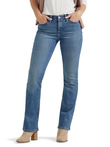 Lee Damen Flex Motion Regular Fit Bootcut Jeans, Majestic, 16 von Lee