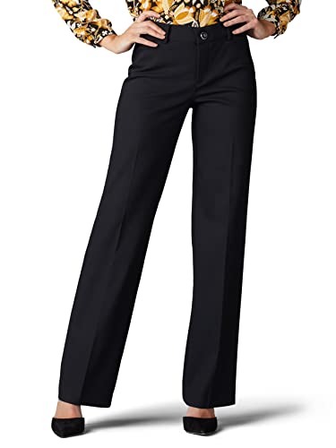 Lee Damen Flex Motion Regular Fit Hose, Schwarz, 40 Kurz von Lee