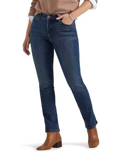 Lee Damen Flex Motion Regular Fit Straight Leg Jeans, Royal Chakra, 40 von Lee