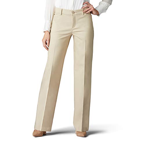 Lee Damen Flex Motion Regular Fit Trouser Pant Hose, Bungalow Khaki, 34 von Lee