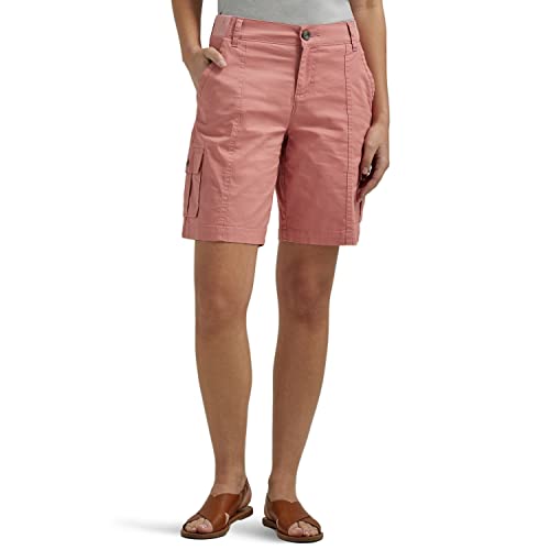 Lee Damen Flex-to-go Mid-Rise Relaxed Fit Cargo Bermuda Short, Mallory - Med Pink/Rose, 50 von Lee