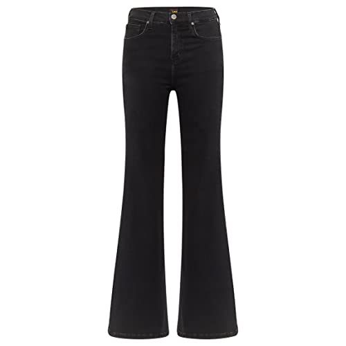 Lee Damen Foreverfit Flare Jeans, Black Avery, 40W / 33L EU von Lee