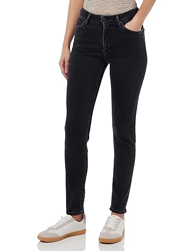 Lee Damen Foreverfit Jeans, Black Avery, 24W / 31L EU von Lee