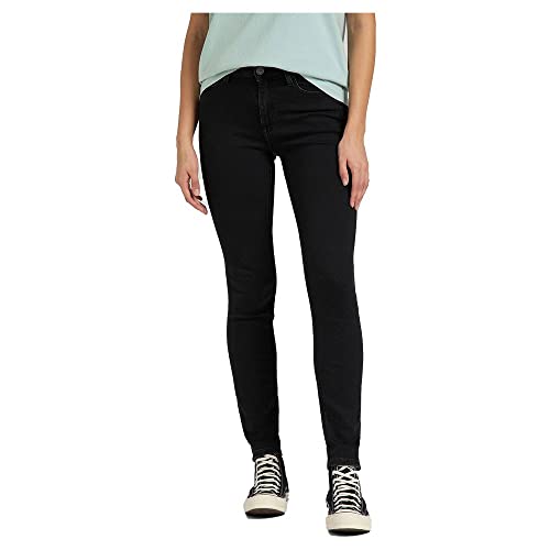 Lee Damen Foreverfit Jeans, Black Avery, 26W / 31L EU von Lee