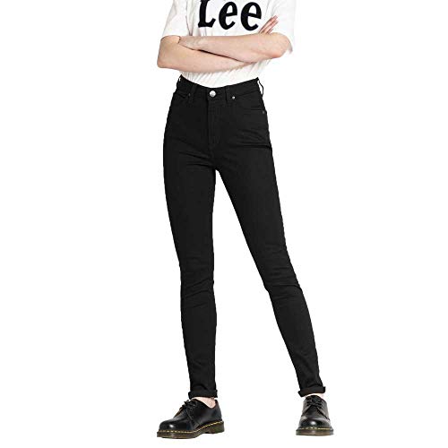 Lee Damen IVY Jeans, Noir (Black Rinse 47), 25W / 31L von Lee