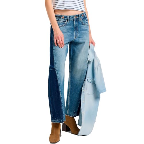 Lee Damen Jeans Reconstructed Rider Jeans, Slim Straight Fit, Gerades Bein von Lee