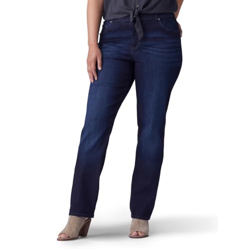 Lee Damen Relaxed Fit Straight Leg Jeans, Niagara, 42 Long von Lee
