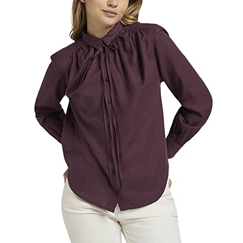 Lee Damen Lady Lee Tie Neck Shirt, Boysenberry, M EU von Lee