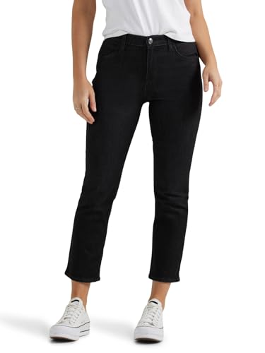 Lee Damen Legendäre Capri Jeans, Schwarz, 46 von Lee