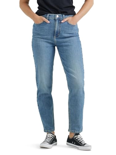 Lee Damen Legendäre High Rise Mom Jeans, Glowing Review, 38 von Lee
