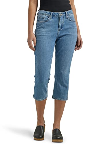 Lee Damen Legendary Mid Rise 53,3 cm Capri Jeans, Vapor Fade, 36 von Lee