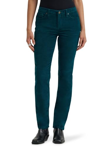 Lee Damen Legendary Mid Rise Straight Leg Jean Kordhose, Blaugrün Brigade Cord, 38 von Lee