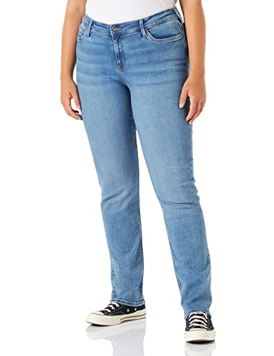 Lee Damen Marion Straight Jeans, Partly Cloudy, 28W / 31L EU von Lee