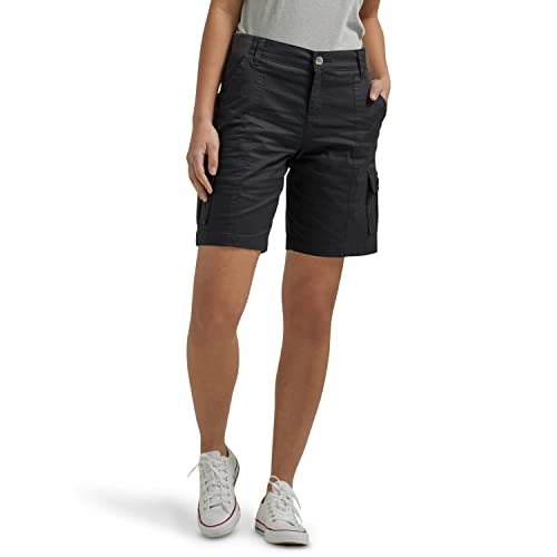 Lee Damen Petite Flex-to-go Cargo-Bermuda mit mittelhoher Bundhöhe und entspannter Passform Bermudas, Schwarz, 50 Zierlich von Lee