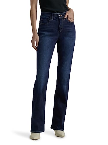 Lee Damen Petite Ultra Lux Comfort with Flex Motion Bootcut Jeans, Hauptnervenkitzel, 48 Zierlich von Lee