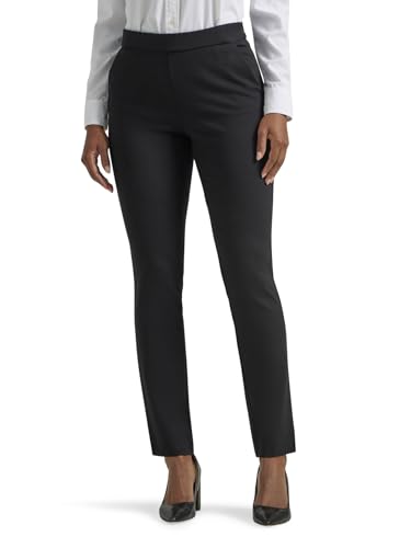 Lee Damen Petite Ultra Lux Mid Rise Slim Fit Knöchelhose Hose, Unionall Schwarz, 48 Kurz von Lee