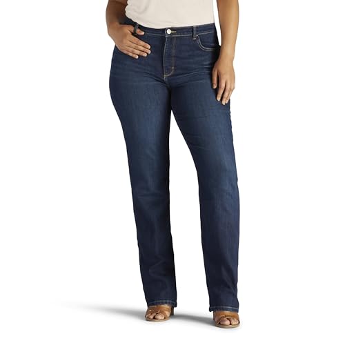 Lee Damen Monroe, Übergröße, Sofort Schlank, Klassisch, Entspannte Passform, Gerades Bein Jeans, Ellis, 50 von Lee